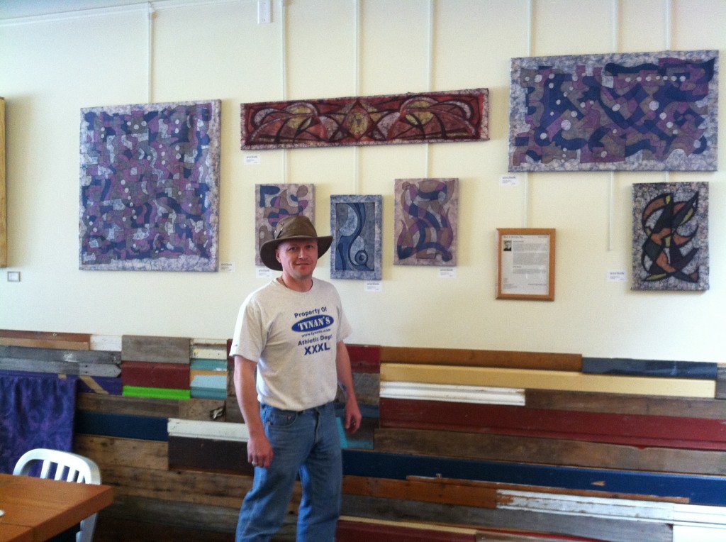 Hanging art at Big Al's in Old Town Fort Collins, CO May 5, 2013