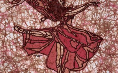 Renee Dance 2 – 20×20 Fine Art Batik