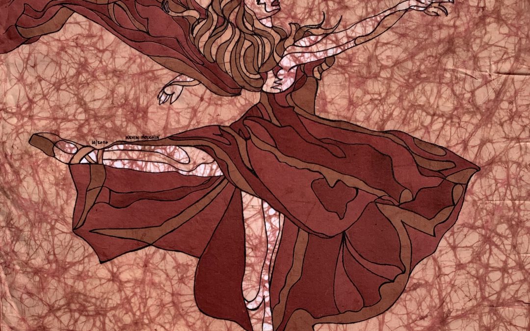 Renee Dance 1 – 20×20 Fine Art Batik